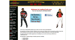 Desktop Screenshot of leathercycle.com